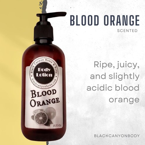 Black Canyon Blood Orange Scented Luxury Body Lotion with Lanolin and Jojoba Oil, 8 Oz