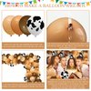 Jexine 146 Pcs Cowboy Birthday Party Decorations Western Party Balloon Garland Arch Kit Horse Balloons Cow Print Brown Blush Nude Balloons for Cowgirl Farm Horse Racing Derby Wild Party Baby Shower
