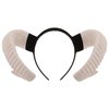 Homoyoyo Sheep Horn Headband Cosplay Hair Accessories Costumes Hair Clips Cosplay Outfits Gothic Antelope Horn Headband Headdress for Party Performance Hair Hoop Flash Trumpet Goat