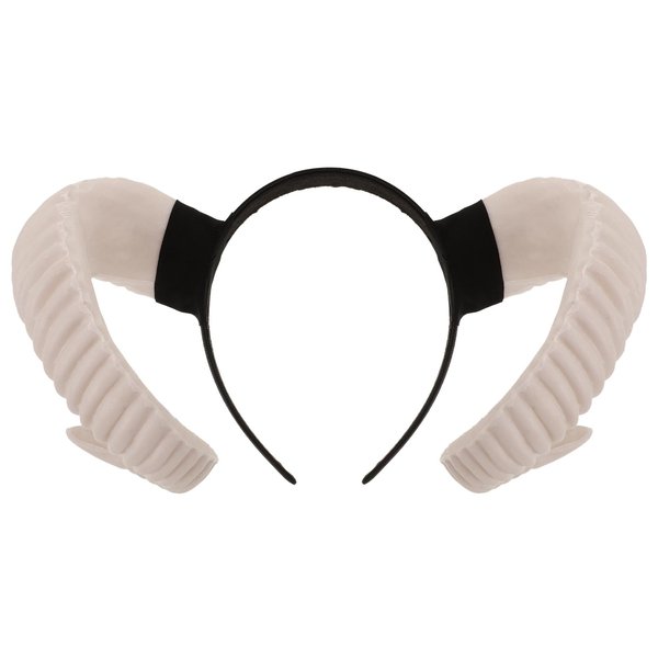 Homoyoyo Sheep Horn Headband Cosplay Hair Accessories Costumes Hair Clips Cosplay Outfits Gothic Antelope Horn Headband Headdress for Party Performance Hair Hoop Flash Trumpet Goat