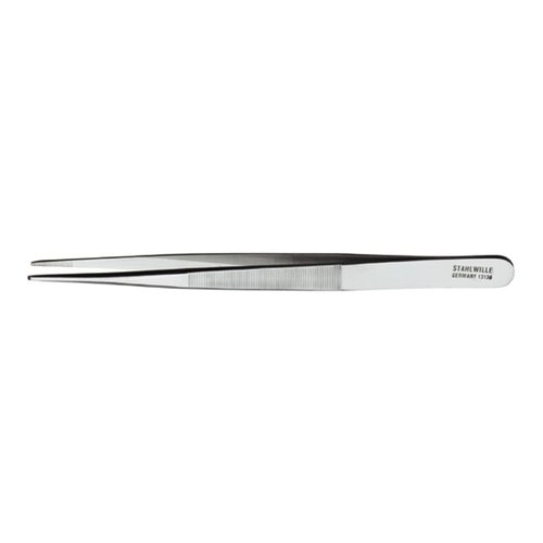 Stahlwille 77500001 13130 Tweezers Set, Straight Blunt Precision Stainless Steel Tweezers, Pack of 5, Made in Germany