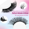 Lash Clusters 330Pcs Cluster Eyelash Extensions 40D Individual Lashes Fluffy D Curl Lash Clusters Extension DIY Wispy Volume False Eyelashes Clusters