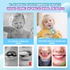 GASLIKE Kids Electric Toothbrushes, U Shaped Ultrasonic Toothbrush, Rechargeable Kids Toothbrush w/Smart Timer, 3 Brush Heads Replacement, 3 Clean Modes, IPX7 Water Resistant for Child 2-8