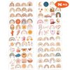 Boho Rainbow Temporary Tattoos Birthday Party Supplies Decorations 96 PCS Tattoos Stickers Bohemian Cute Party Favors Kids Boys Girls Gifts Ideas Classroom School Prizes Themed