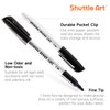 Shuttle Art Dry Erase Markers, 16 Pack Black Whiteboard Markers,Fine Tip Dry Erase Markers for Kids,Perfect for Writing on Whiteboards, Dry-Erase Boards,Mirrors,Calender,School Office Supplies