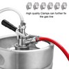 15ft-Hilangsan Beer CO2 Gas Line Tubing for Kegerator Gas Line 5/16 Keg Gas Line Long Red PVC CO2 Tubing Beer Gas Line CO2 Hose Draft Beer Dispenser Brewing Hose Kits with Hose Clamps