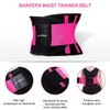 SHAPERX Waist Trainer Belt for Women Waist Trimmer Workout Fitness Back Support Belts, SZ8002-Rose-2XL