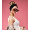 Hjiaruiky 2Pcs Turban Headbands for Women Boho Stretchy Fashion Headbands Fabric Twist Knotted Cloth Cute Thick Headband Head Wraps for Womens Girls Black (Dark Grey+Black)