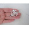 Generic Small gold or silver flower hair barrette alligator clip bridal clip bridal (Primary color: Gold)