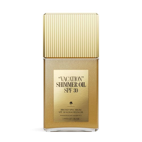 "VACATION" Shimmer Oil SPF 30 by Vacation Sunscreen, Shimmer Sunscreen Body Oil with Broad Spectrum SPF 30, Water Resistant (80 Minutes), 2.9 Fl. Oz.