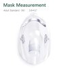 ANSNF 2 Pack Oxygen Mask for Face Adult with 6.6' Tube & Adjustable Elastic Strap - Size M+L (Clear)