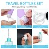 17pcs Travel Toiletry Bottles, Silicone Travel Bottles for Toiletries, Shampoo Travel Container Lotion Bottle, Silicone Travel Containers and Mini Travel Bottles for Travel