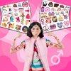96PCS Funny Girly Feminist Temporary Tattoos Stickers Birthday Party Decorations Supplies Favors Decor Women Power Rights Gender Equality Tattoo Gifts For Adults Kids Girls Boys School Prizes Carnival