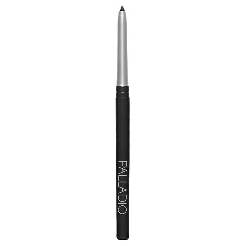 Palladio Retractable Waterproof Eyeliner, Richly Pigmented Color and Creamy, Slip Twist Up Pencil Eye Liner, Smudge Proof Long Lasting Application, All Day Wear, No Sharpener Required, Pure Black