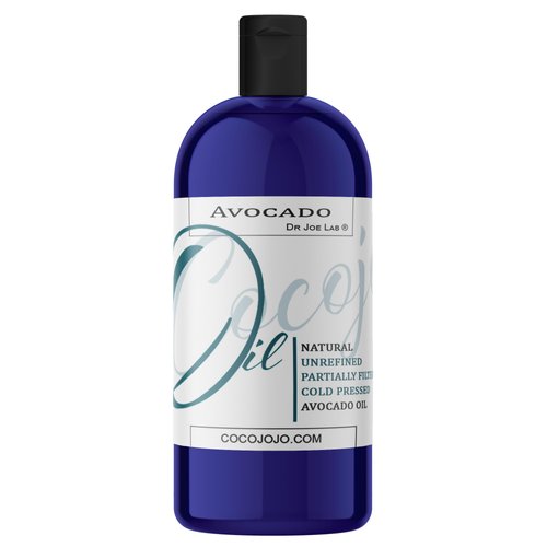 cocojojo AVOCADO OIL - Cold Pressed Partially filtered 32 oz Pure Oil Extra Virgin Unrefined Moisturizer