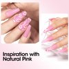 Gellen Poly Nail Gel Builder for Nail Extension Nail Strengthener, 60 g 06 Natural Pink Poly Gel Trendy Nail Art Design for 3D Nail Molder Beauty Gift for Salon Manicure Easy DIY at Home