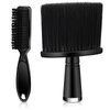 Barber Brush Set - 2 PCS Clipper Blade Cleaner, Soft Neck Duster, and Neckline Hairbrush for Hairstyling Professionals