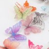 60Pcs Mini Resin Butterflies, Miniature Dollhouse Accessories Tiny Butterflies for Crafts, Mini Resin Animals Figurines for DIY Fairy Garden Dollhouse Micro Landscaping Decoration