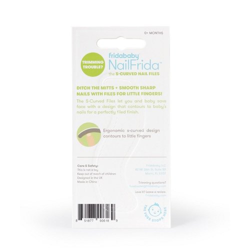 Frida Baby NailFrida The S-Curved Baby Nail Files, Nail Trimmer for Baby, Designed for Small Fingers, 5 Count