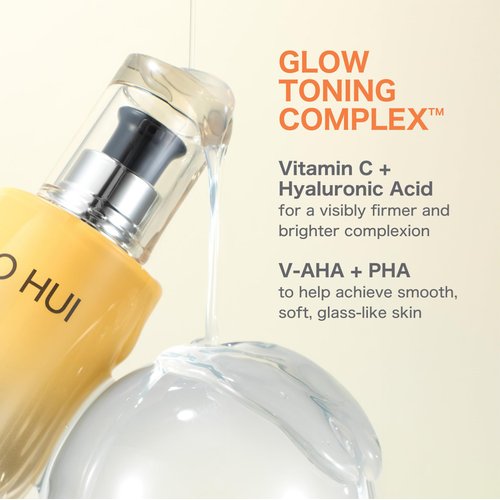 OHUI Miracle Toning Glow Serum | Vitamin C Face Serum| Hyperpigmentation Treatment | Glowing Skin | Dullness| Hyaluronic Acid, AHA, PHA, Niacinamide | Korean Skin Care | Skincare Face Essence