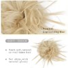 HMD Tousled Updo Messy Bun Hair Piece Hair Extension Ponytail With Elastic Rubber Band Updo Extensions Hairpiece Synthetic Hair Extensions Scrunchies Ponytail Hairpieces for Women