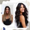 LaaVoo Dark Brown Tape in Hair Extensions Human Hair 28 Inches Brown Tape ins for Black Women Human Hair Silky Straight 20pcs/65g