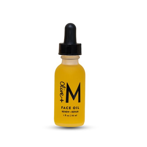 Olive + M Skincare Face Oil, 100% Organic Olive Oil to Renew and Repair Skin, Skincare Solution for Achieving Radiant, Glowing Skin, Effortless Scar Repair, and Powerful Anti-Aging (1 fl oz / 30 mL)