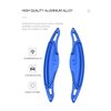 HIBEYO Paddle Shifter Extensions for Hyundai I30 Wagon N Line Veloster KONA N Elantra Avante GT N-line CN7 2019-2023 Metal Steering Wheel Paddle Shifter Trim Cover Decoration Accessories-Blue