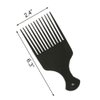 BlingKingdom Plastic 6.3 Inch Smooth Wide Hair Pick Comb Afro Hair Comb Hairdressing Styling Tool for Natural Curly Hair Thick Hair (Black)
