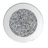 GIMORRTO Glass Mirrored Coaster 4 PC, Crushed Diamond Round 4" Cup Mat Decor on Tabletop for Bar Tools Dining Table