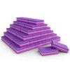 Moray Nail Buffer, Buffer Block Nail File 120 Grit, Mini Nail Buffers Block Sponge Double Sided Nail File for Acrylic Nails Manicure Tools 50PCS (Pink-Purple)