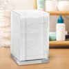 ForPro Square Pad Dispenser - Clear, Acrylic, Open Sides and Top Dispenser- Cocktail Napkin Dispenser - Fits 4” x 4” Cotton Pads - 7” H x 4.25” W x 4.25” L