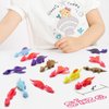 15 Pcs Slingshot Dinosaur Finger Toys, Catapult Toys as Fun as Slingshot Chicken, Cute Shapes, More Colors, Great for Flying Games and Party Favors.