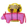 DURA FORCE - Durable Woven Fiber - Pig- Squeakers - Multiple Layers. Made Durable, Strong & Tough. Interactive Play Dog Toy (Tug, Toss & Fetch). Machine Washable & Floats (Regular)