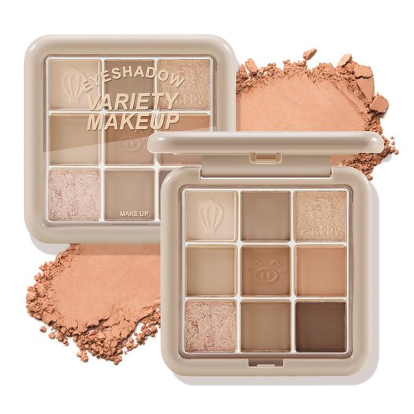GEUUFEA Nude Brown Eyeshadow Palette, Matte Shimmer Full Face Makeup Palette, Neutral Bronze Eye Shadow Powder for Long Lasting Daily Makeup
