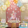 19 PCS Flower Cake Toppers Butterfly Cake Decorations with Artificial Pink Rose Flowers Eucalyptus Butterflies for Girls Birthday Party Wedding Baby Shower Supplies (HOT PINK)
