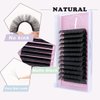 ALLOVE Eyelash Extension Cashmere Super Easy Fan Volume Lash Extensions 0.03mm C Curl 8-15mm Mixed Tray Rapid Blooming Volume Lashes Self Fanning Lash Extension Supplies