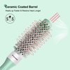 EAGLE FORTRESS Professional Round Hair Brush for Blow Drying with Ceramic + Ionic, Innovative Bristle Combination Round Brush for Professional Styling Blowing Out at Home (0.98in)