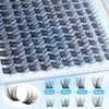 PHKERATA Natural Lash Clusters Wispy Eyelash Clusters 110 pcs Cluster Eyelash Extensions C Curl Individual Lashes 10-16 mm Mix Length Natural Look Lashes Clusters with Thin Lash Band