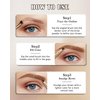 Eyebrow Powder Kit-3 Colors Eye Brow Tinting Powder Palette Long-Lasting Waterproof, Light Dark Grey Brown Brow Filler Eyeshadow,Thanksgiving Makeup Gift for Women, With Mirror Brow Brush -Set 01