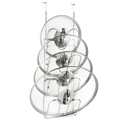 YQh The-Cabinet Pot Lid Organizer,Door Mounted Pot cover rack,Pot Lid Storage,Cabinet-Hanging Type Pot Lid Rack,304 stainless steel Pot cover support in kitchen, cabinet and food cabinet