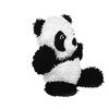 MIGHTY- Microfiber Ball Panda – Made with Squeaker Balls and Minimal Stuffing. Strong & Tough. Interactive Play Dog Toy. Machine Washable & Floats.