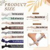 Solsew 48 Pcs Bible Verses Ribbon Hair Ties Christian Bible Verse Bracelet Bulk Christian Religious Elastic Ponytail Holder Wristbands for Women, Christian Gifts Bulk for Christians Bible Lovers