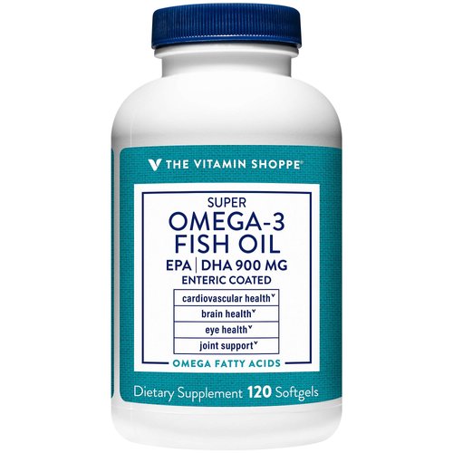 The Vitamin Shoppe Omega 3 Fish Oil 1290mg, EPA 735mg &amp; DHA 165mg, Purity Assured, Molecularly Di...