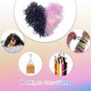 OOTDAY Mini Rubber Bands, Hair Ties No Damage, Rubber Bands for Hair, Ponytail Holders, Elastic Hair Ties for Women Kids Braids Hair Clear, Jelly and Black(1000PCS)