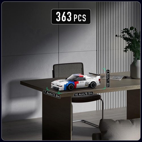 Mould King Car Speed Champion M1 Models Building Sets with Display Case, 27062 Model Car Kits Building Blocks, Super Car Building Sets, Race Cars Building Kits for Adults and Kids 8+(363PCS)