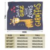 Gifaffe Blanket Super Cozy Soft Gifaffe Throw Blanket Warm Plush Fluffy Juts a Girl Who Loves Gifaffe Stuff Fleece Flannel Gifts Blankets for Women Girls Boys Adults 50"X40"