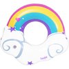 Inflatables Giant Pool Float Rainbow Cloud with Cup Holder