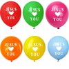 Jesus Loves You Balloon Christian Religious Jesus Balloon for Sunday School Supplies He Is Risen Easter Party Favors