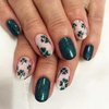 24 Pcs St Patricks Day Press on Nails Short Oval Fake Nails Green Full Cover False Nails with Clover Designs Glitter Stick on Nails Artificial Nails for Women Girls St Patricks Nails
